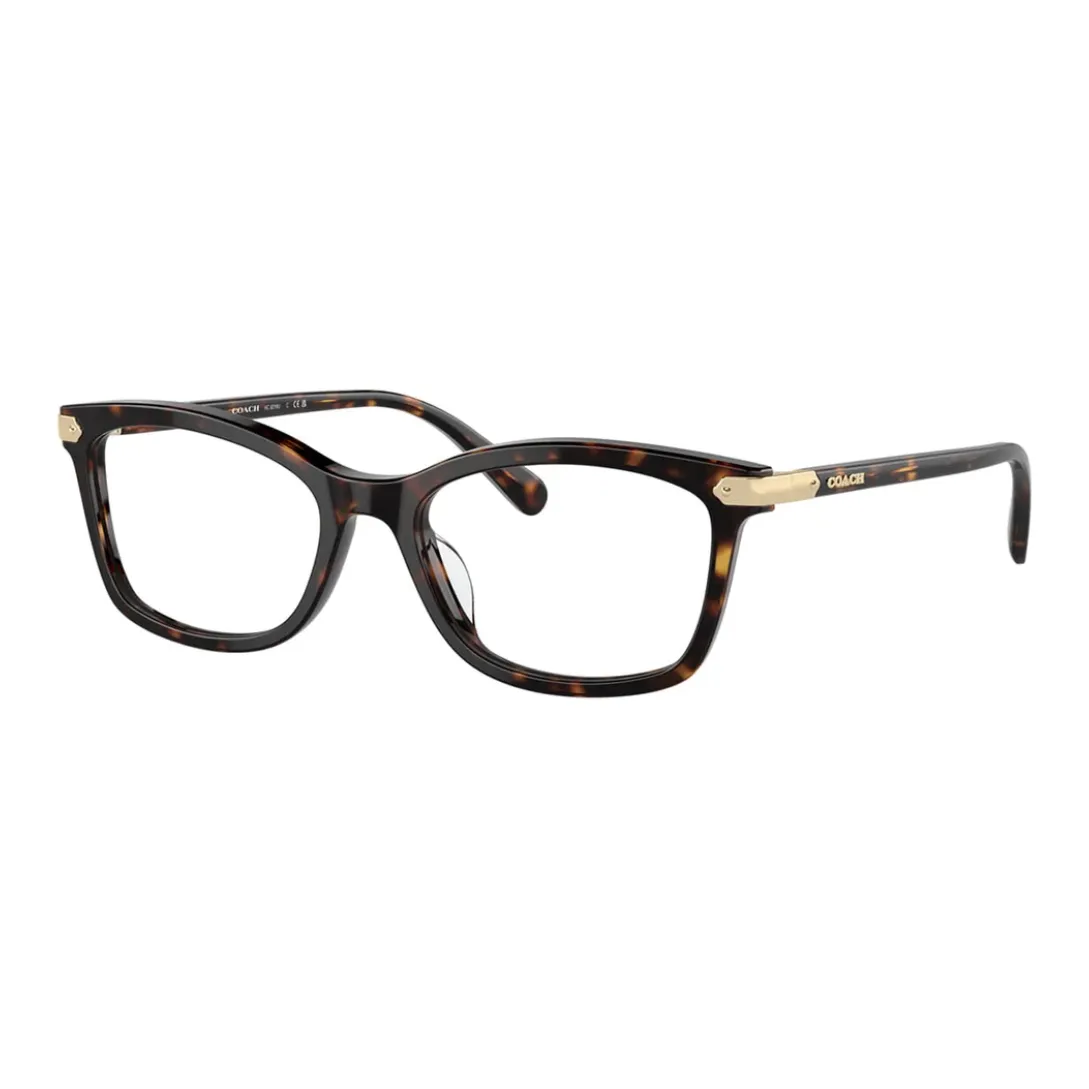 COACH Ацетат Нерегулярная форма Оправы для очков Женские Черепаховый