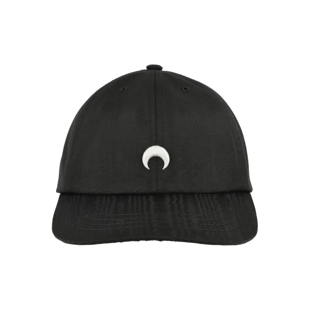 Marine Serre Recycled Polyester, Polyester, Viscose, Cupro, Zinc Alloy Baseball Caps Women's Black