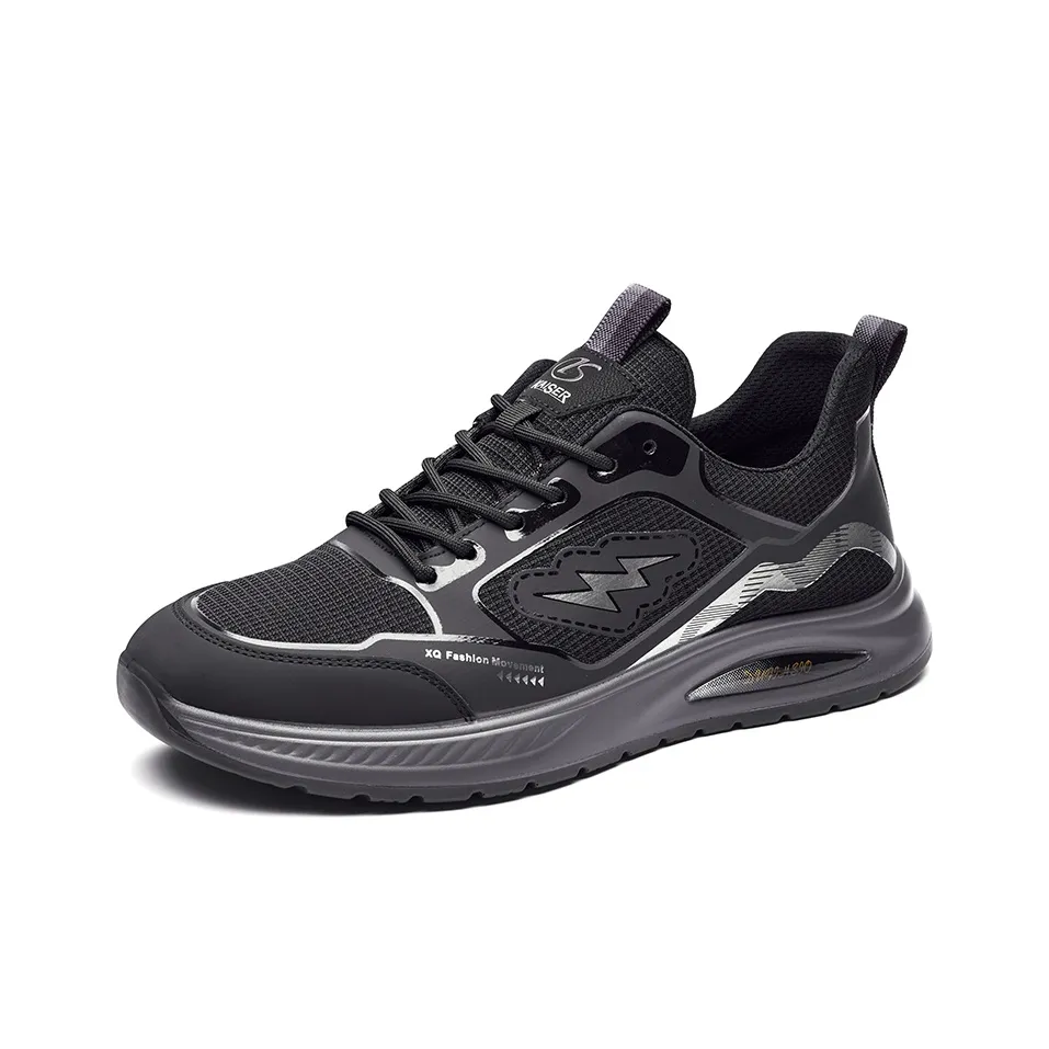 Kaiser Амортизация Дышащий Покрытие Поддержка Низкий Топ Повседневная Обувь Мужская Черный