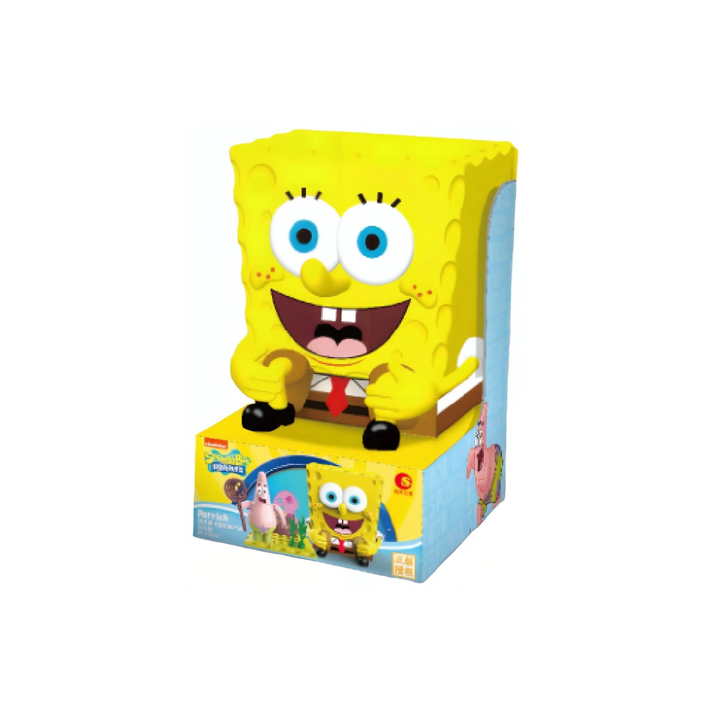 Tide Rising Anime Губка Боб Ананас Провайдер Конструкторы Слепые коробки Один Mystery Коробка Целая коробка 4 шт