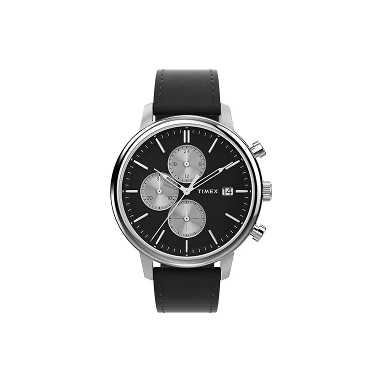 TIMEX Кварцевый механизм Мужские часы 45мм*45мм*11мм Черный