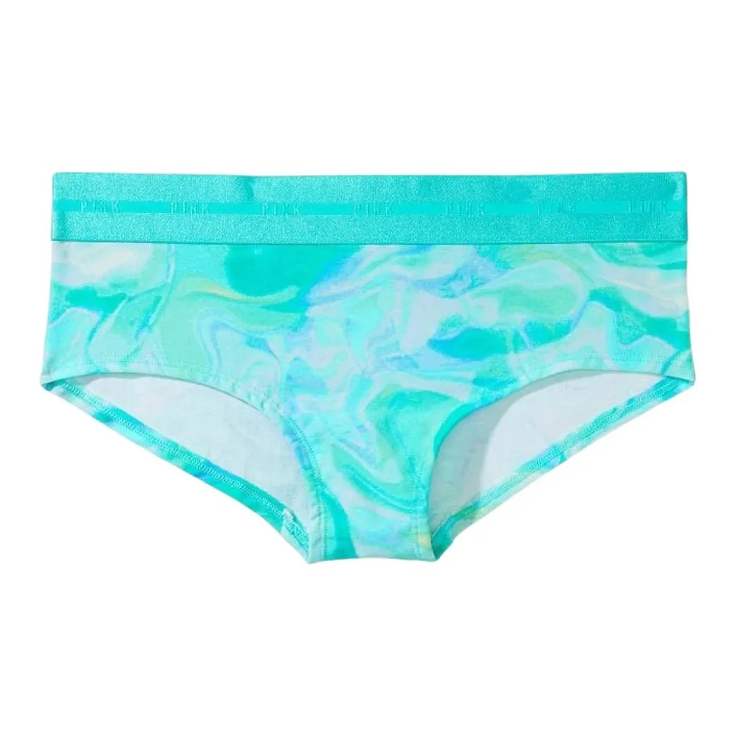 VICTORIA'S SECRET Underpants Women's 1 Pack Beach Blue Tie-Dye