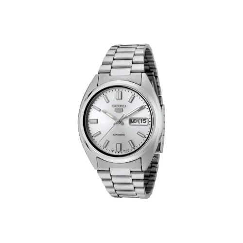 SEIKO Автоматический Механический Movement Мужские Часы 35 мм Серебряные