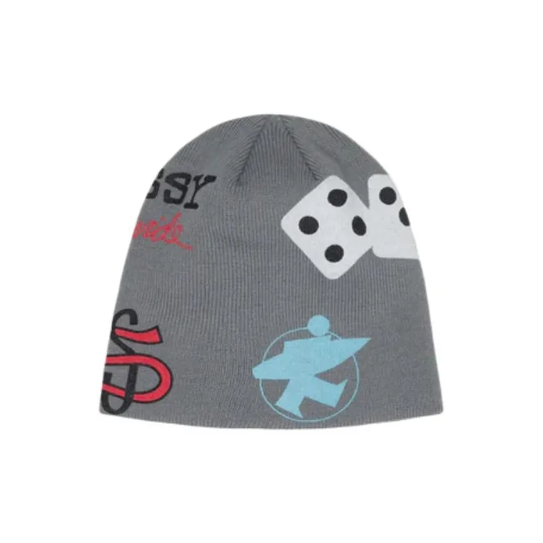 Stussy Acrylic Beanies Unisex Gray