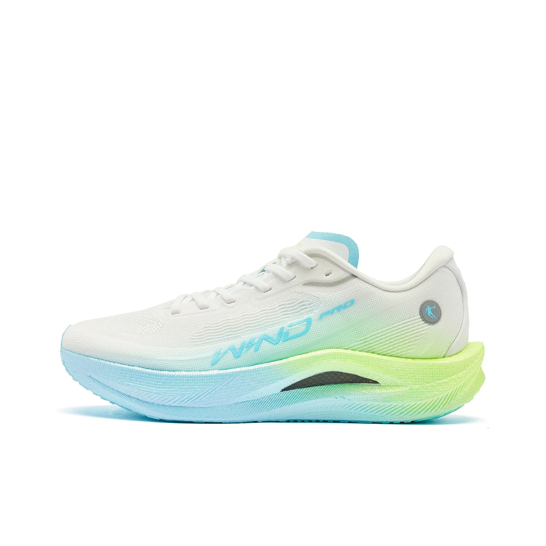 QIAODAN Strong Winds 2.0 PRO Running Shoes Women's Low Top Jordan White Neon Bright Yellow