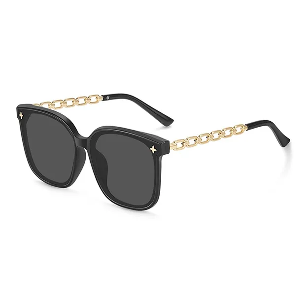 LILY&LOTTY PC Square Sunglasses Unisex Black