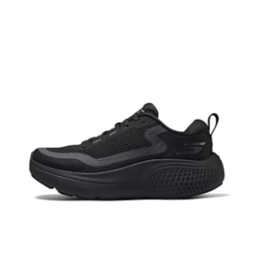 Skechers Амортизация Износостойкий Низкий Топ Повседневные Беговые кроссовки Женские Черные