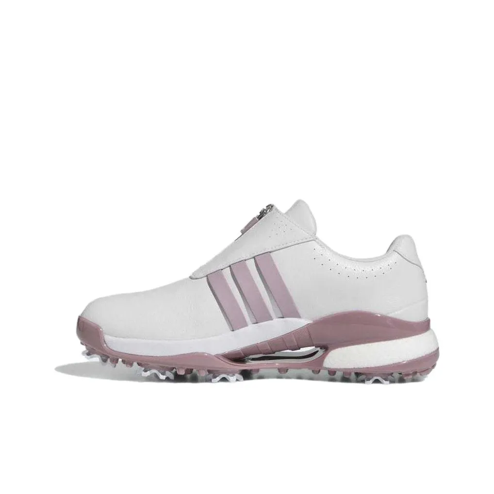 Adidas Tour360 Амортизация Износостойкие Низкие Топы Обувь для гольфа Женская Фиолетово-белая