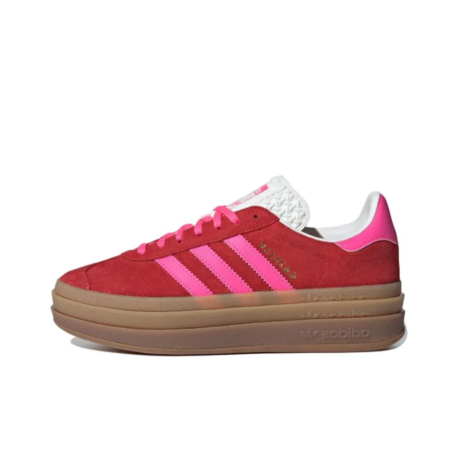 Adidas Women's Gazelle Bold 'Collegiate Red Lucid Pink' Women's