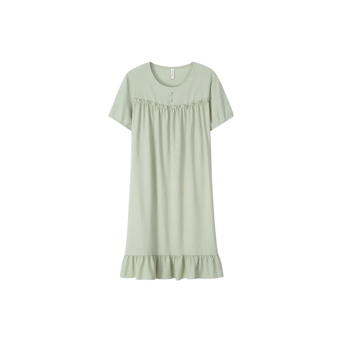Sha Qian Nightgown Summer Women's Aqua Green