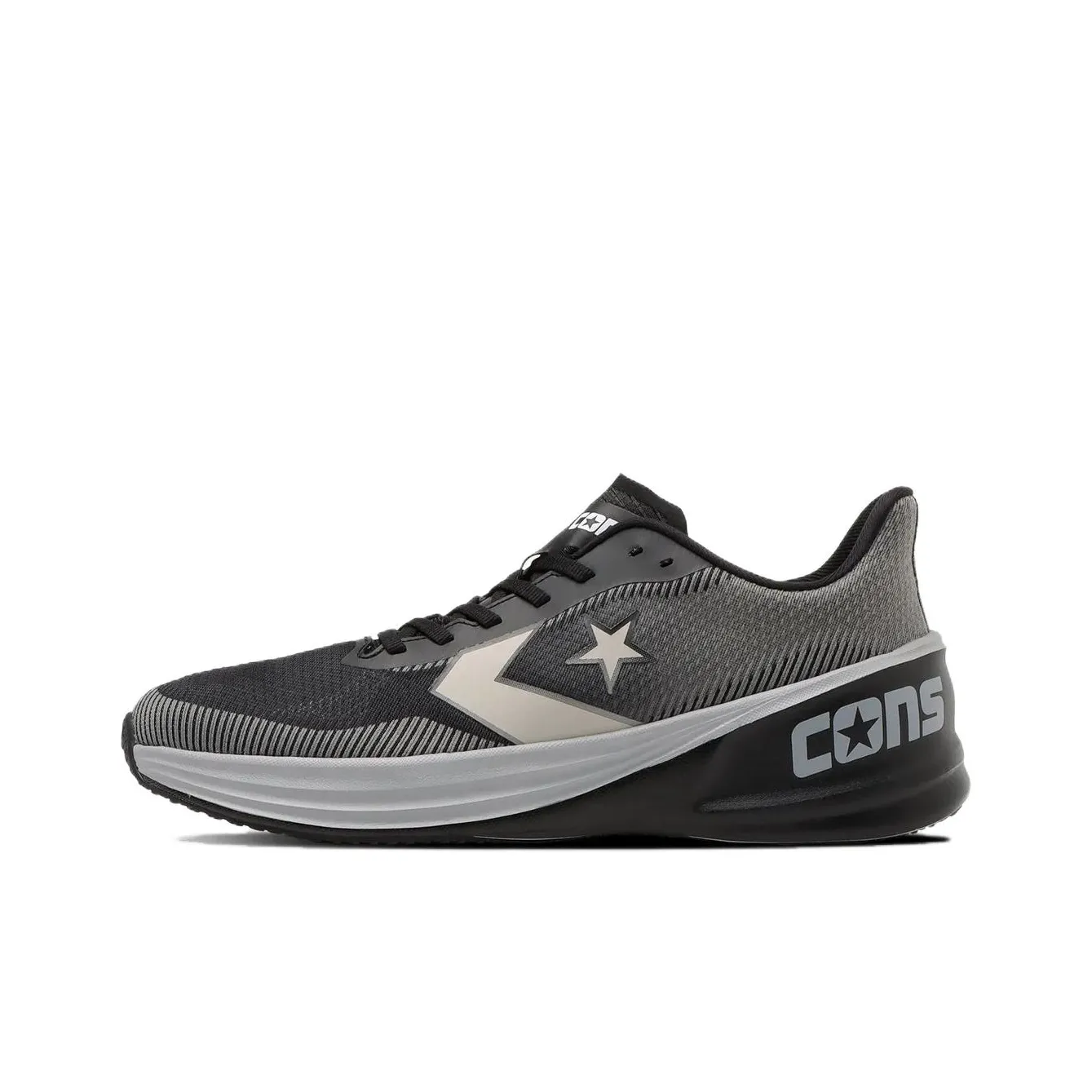 Конверс CONS Rundual Low Топ Беговые кроссовки Унисекс Серый черный Версия для Японии