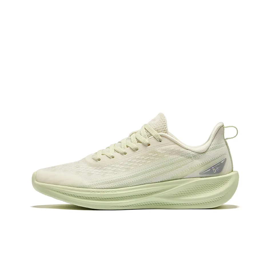 Erke Water Drift 5.0 Cushioning Breathable Low Top Running Shoes Women's Microcrystal White Pastoral Green