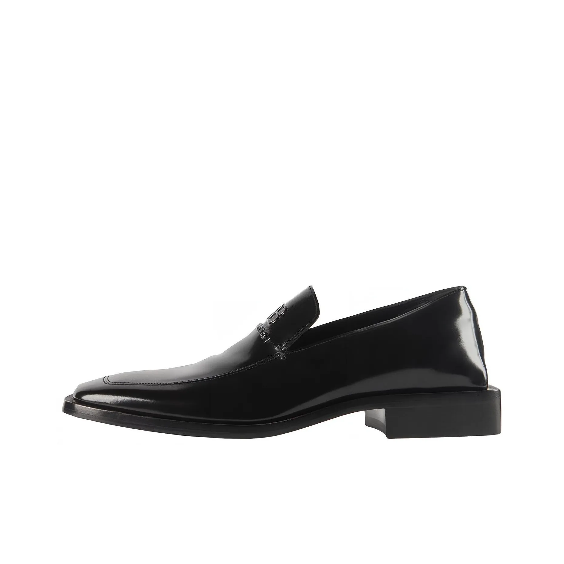 Balenciaga Coin Rim 20mm Loafers Black Leather