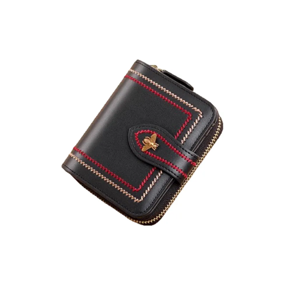 Banyanu Кошелек из коровьей кожи держатель для карт стандартный женский бордовый черный зеленый