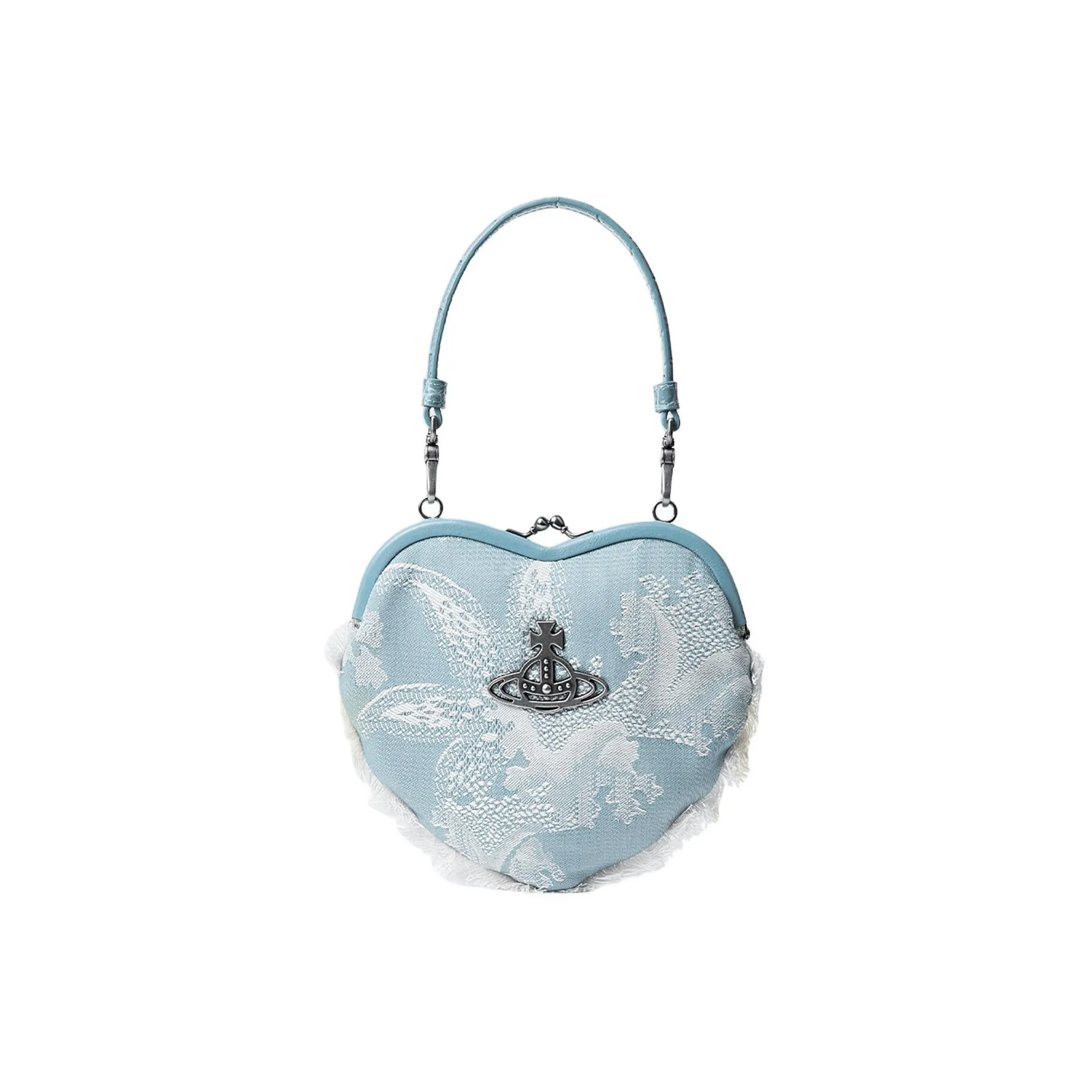 Vivienne Westwood Cotton Handbag Wallet Women's Blue Coral
