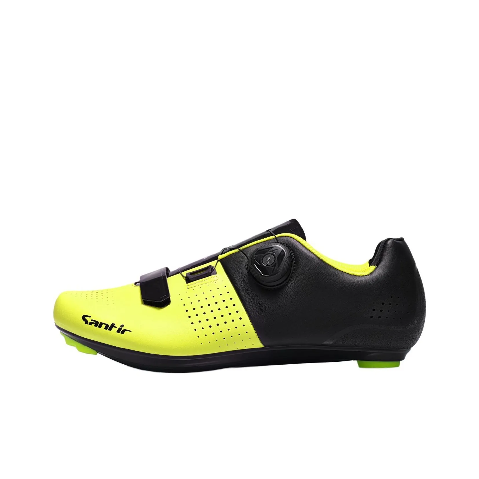 SANTIC Coverage Wear-Resistant Lightweight Breathable Slip-Resistant Low-Top Cycling Shoes Unisex Neon Green J-1