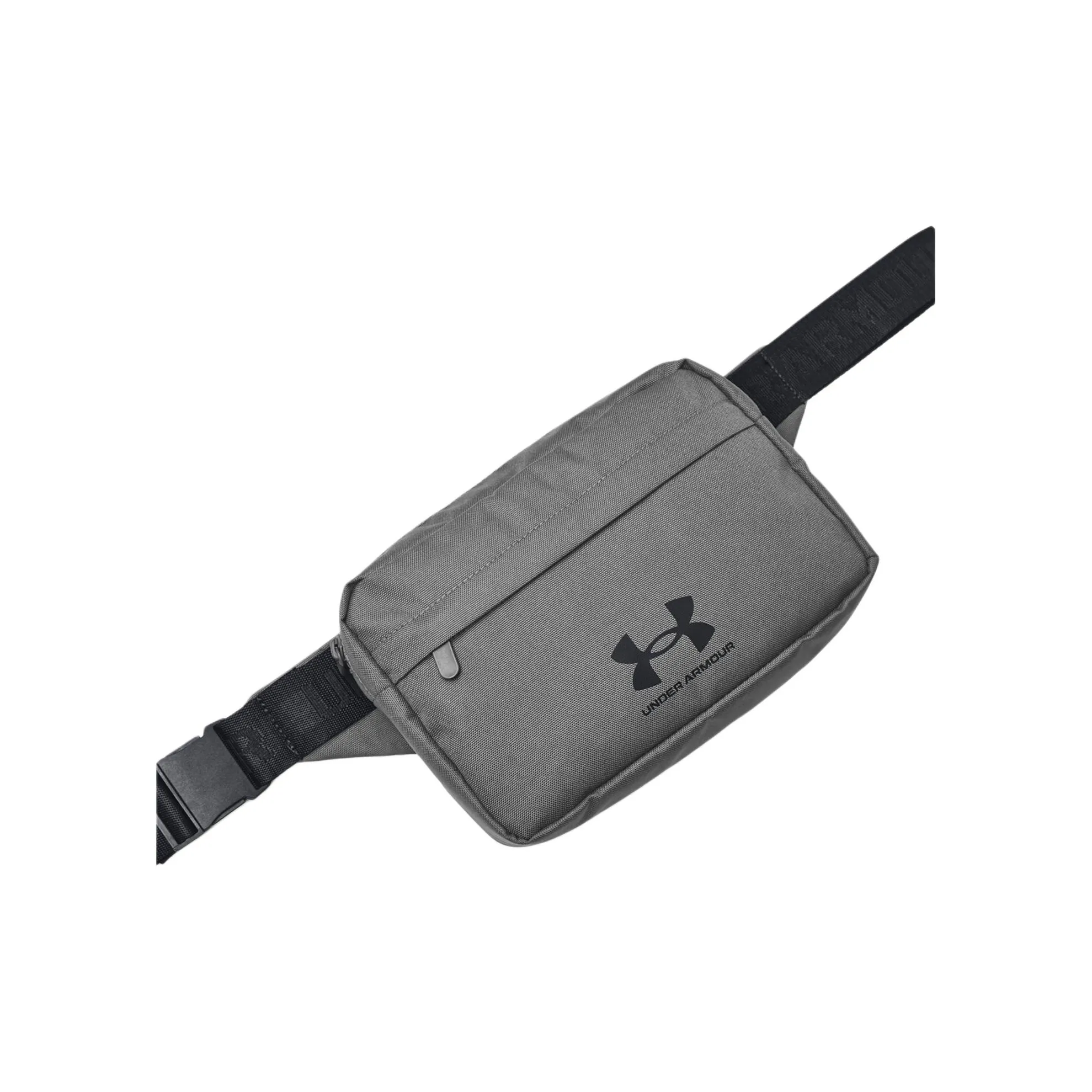 Under Armour Polyester Crossbody Bag, Fanny Pack Regular Men's Castle Rock & Black