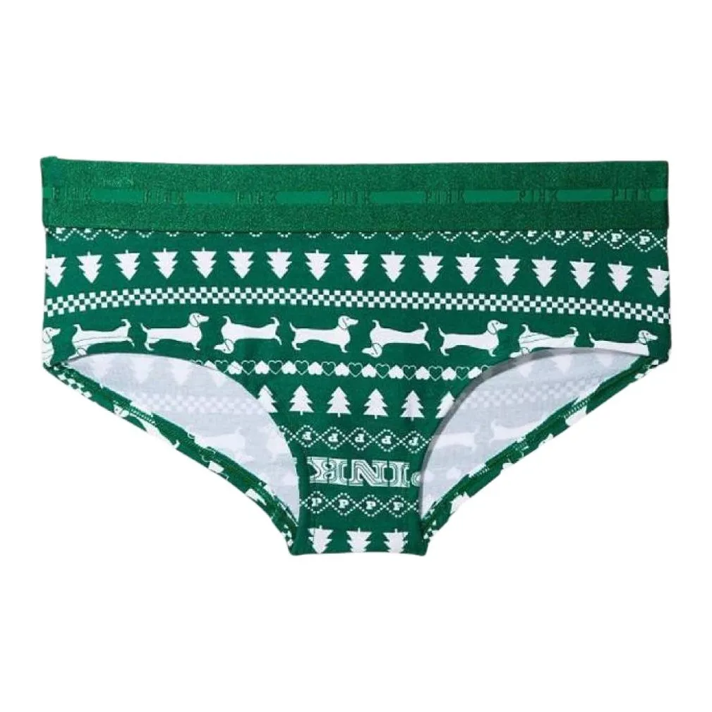 Victoria's Secret Женское нижнее белье 1 упаковка гранатовый зеленый с принтом