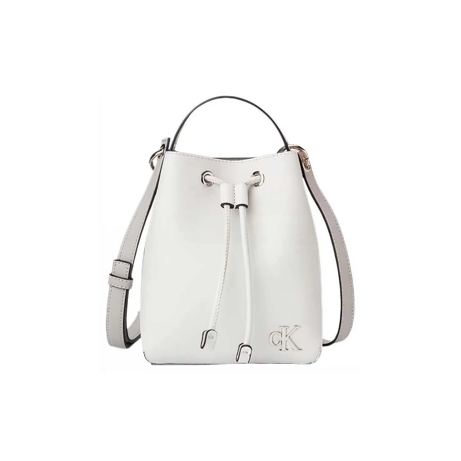 CALVIN KLEIN Искусственная кожа ведрообразная сумка переносная сумка через плечо средняя женская белая