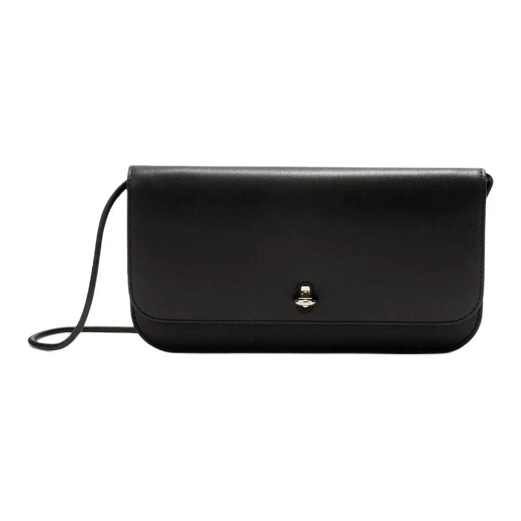 Furla Smooth Leather Shoulder Bag, Crossbody Bag Mini Women's Black