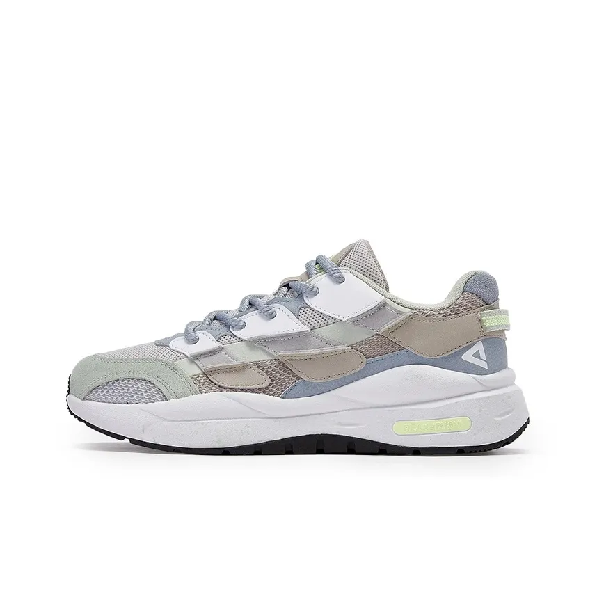 PEAK The Support Is Non slip Low Top Chunky Sneakers Men's Gray Green