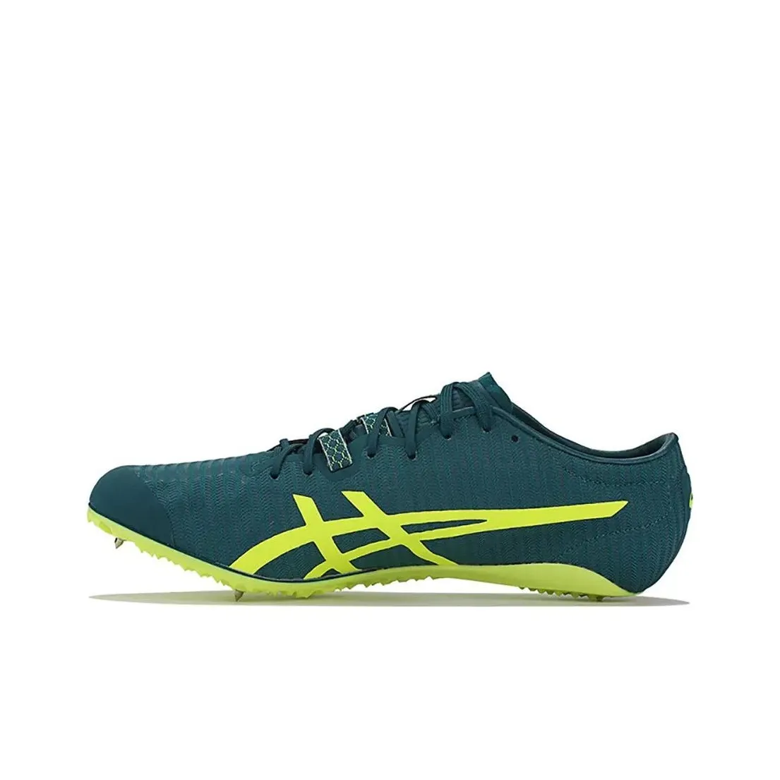 Asics SonicSprint Elite2 Амортизация Износостойкий Низкий Топ Беговые кроссовки Унисекс Зеленый Желтый