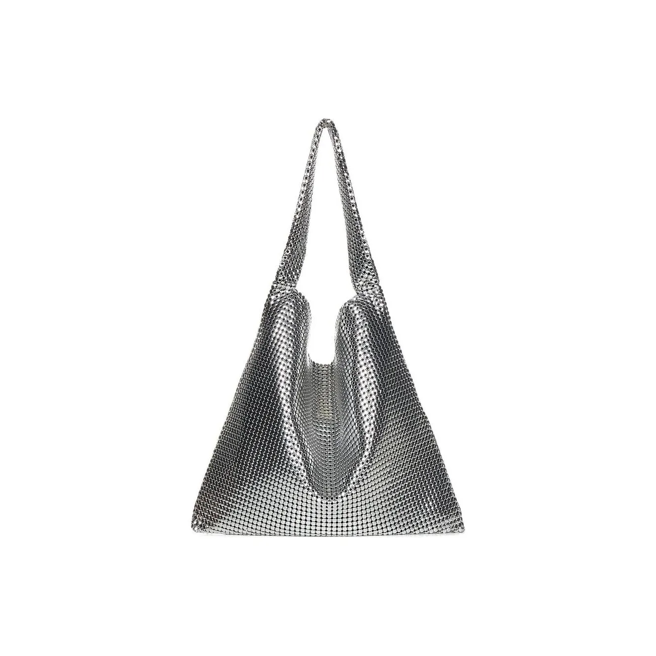 Paco Rabanne Aluminum Assemble Handbag Women's Silver