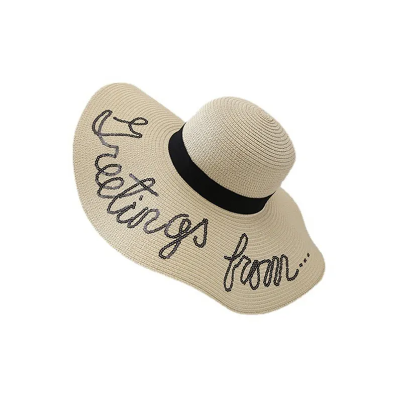 RX UVCUT Соломенная плетеная шляпа с защитой от солнца Женская