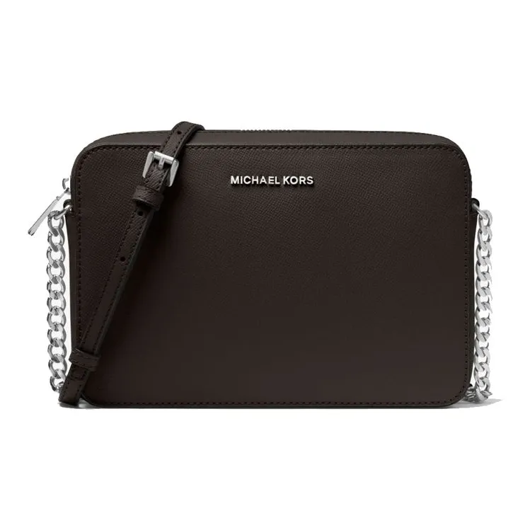 MICHAEL KORS Jet Set Leather Shoulder Bag, Crossbody Bag Tubas Women's Black