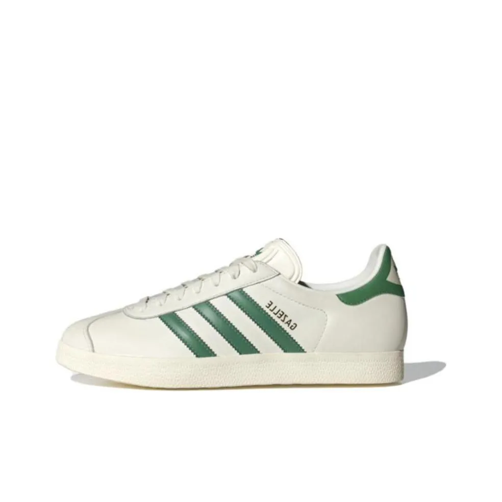 Adidas Originals Gazelle Low Топ Скейтборд Кроссовки Унисекс Белый Зеленый