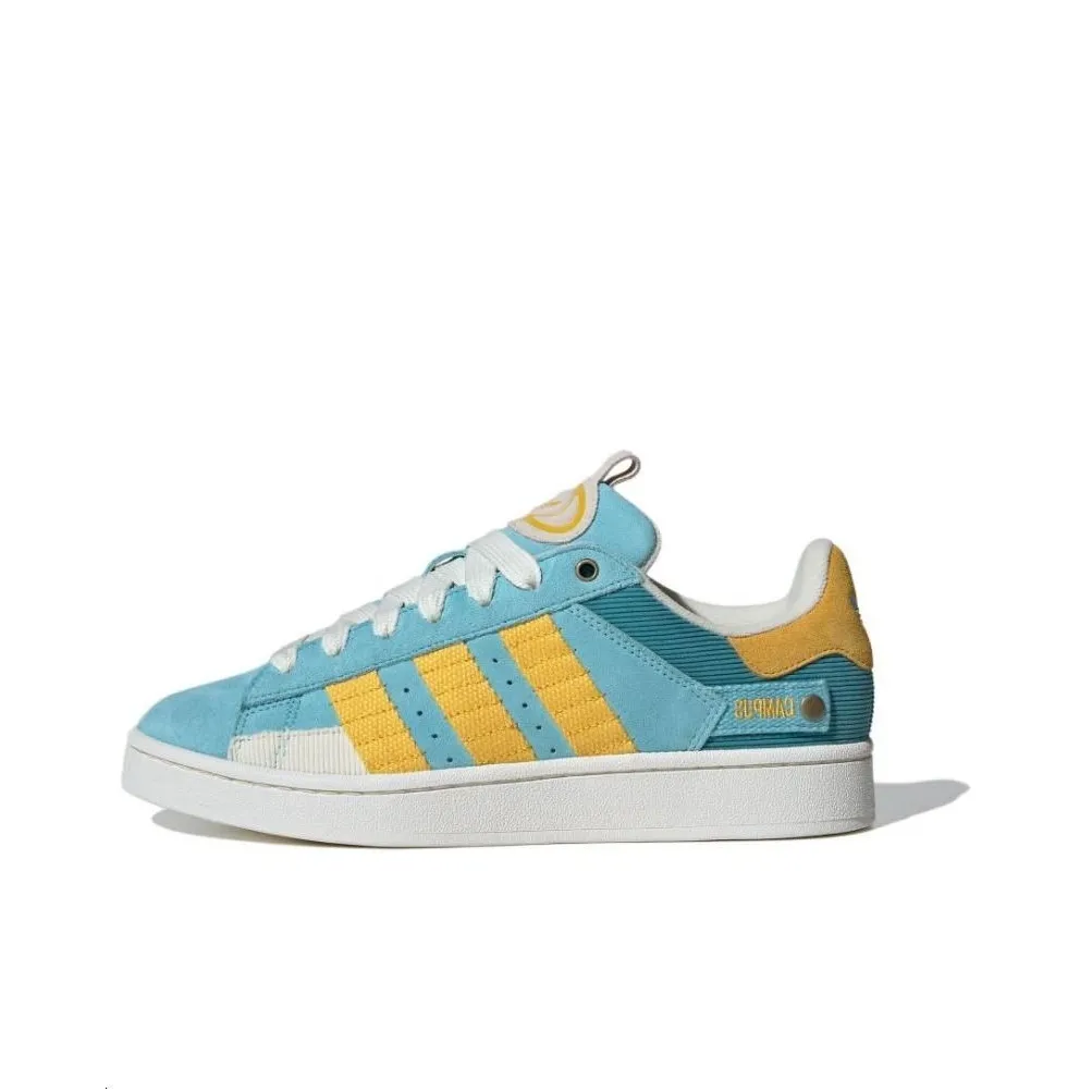 Adidas Originals CAMPUS 00s Anti Slip Wear Resistant Low Top Skateboard Shoes Unisex Blue Yellow