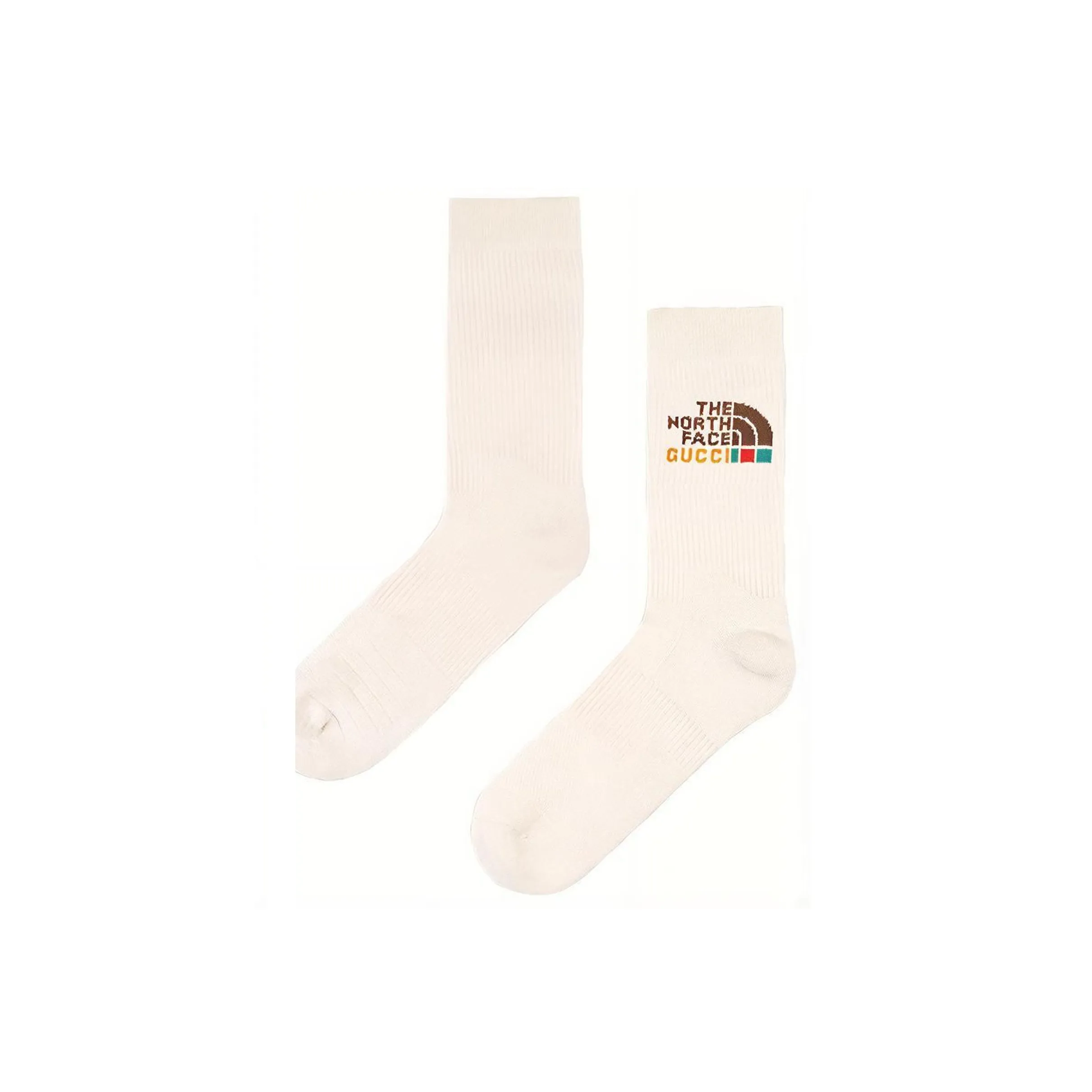 GUCCI X The North Face Crew Socks Cream