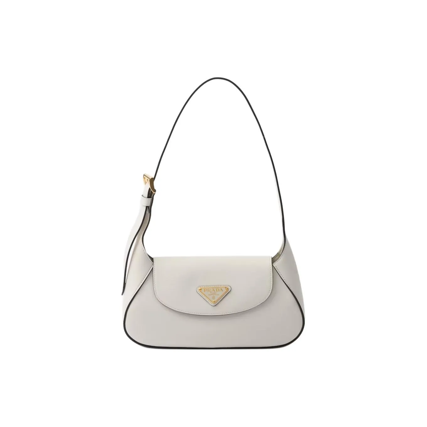 PRADA Leather Handbag, Shoulder Bag Women's White