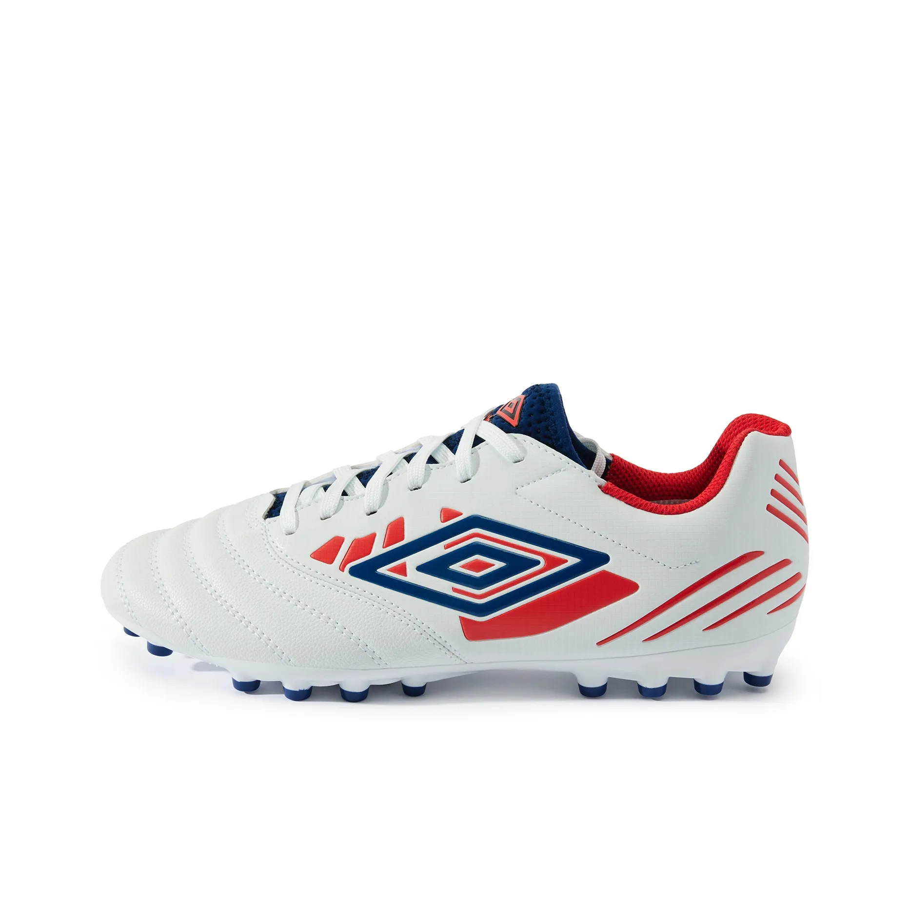 Umbro Soccer Shoes Men's Low Top Umbro White/Manor Blue/Rococco Red