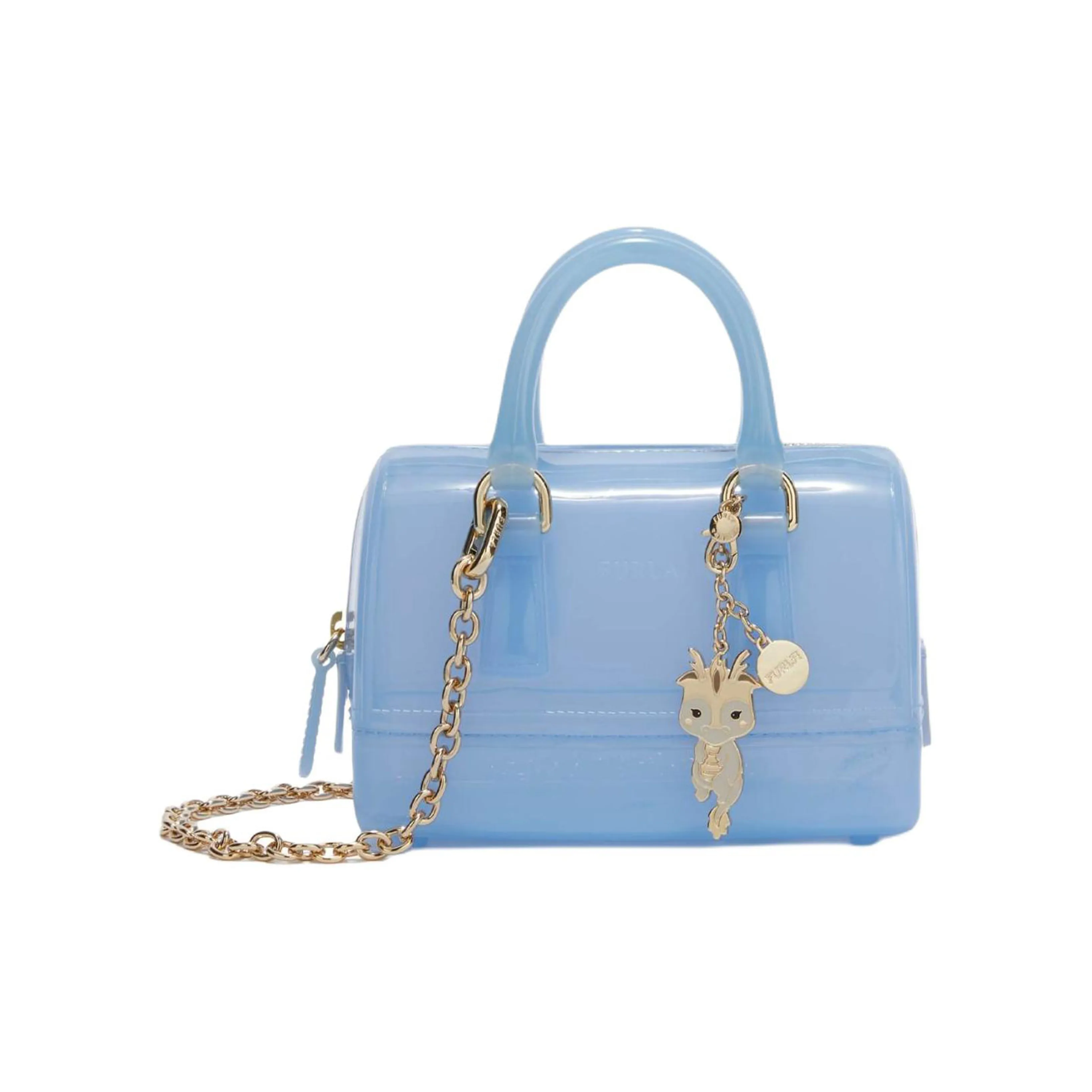 Furla Конфетный PVC Сумка через плечо Сумка Мини Женская Синяя