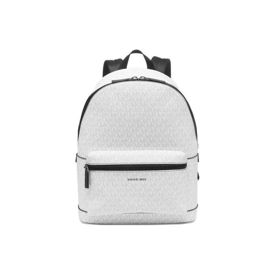 MICHAEL KORS MK Cooper Canvas Backpack Tubas Unisex White