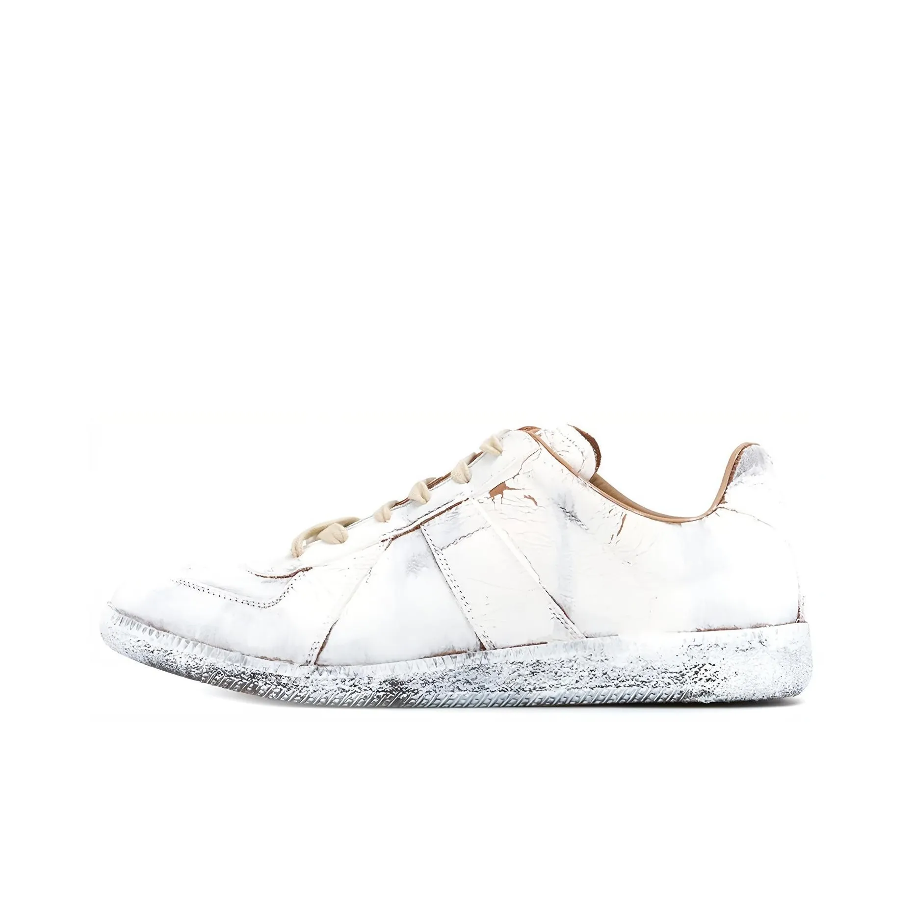 Maison Margiela Replica Low White Brown Paint