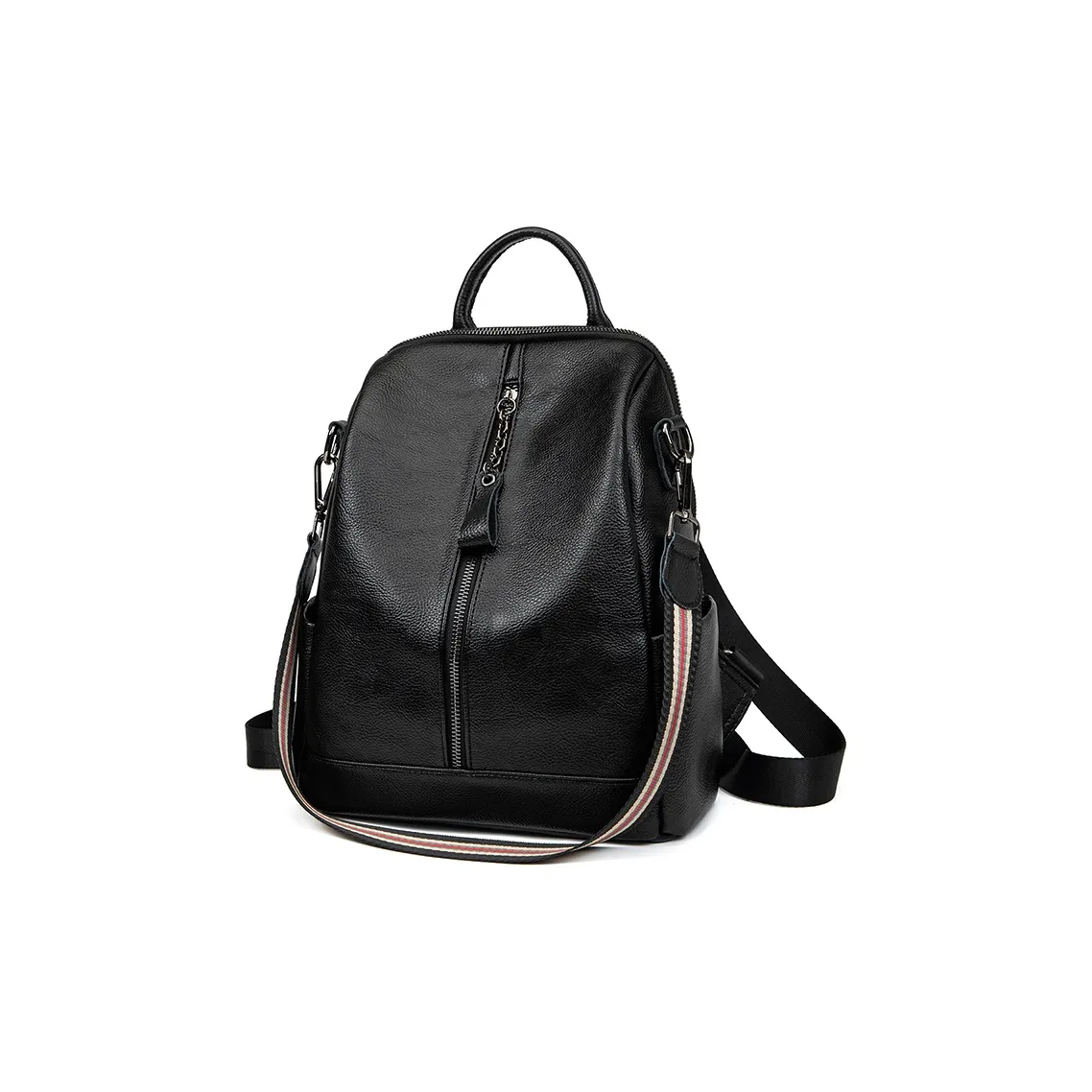 VANDEE Мягкая кожа с коровьей кожей рюкзак стандартный женский черный