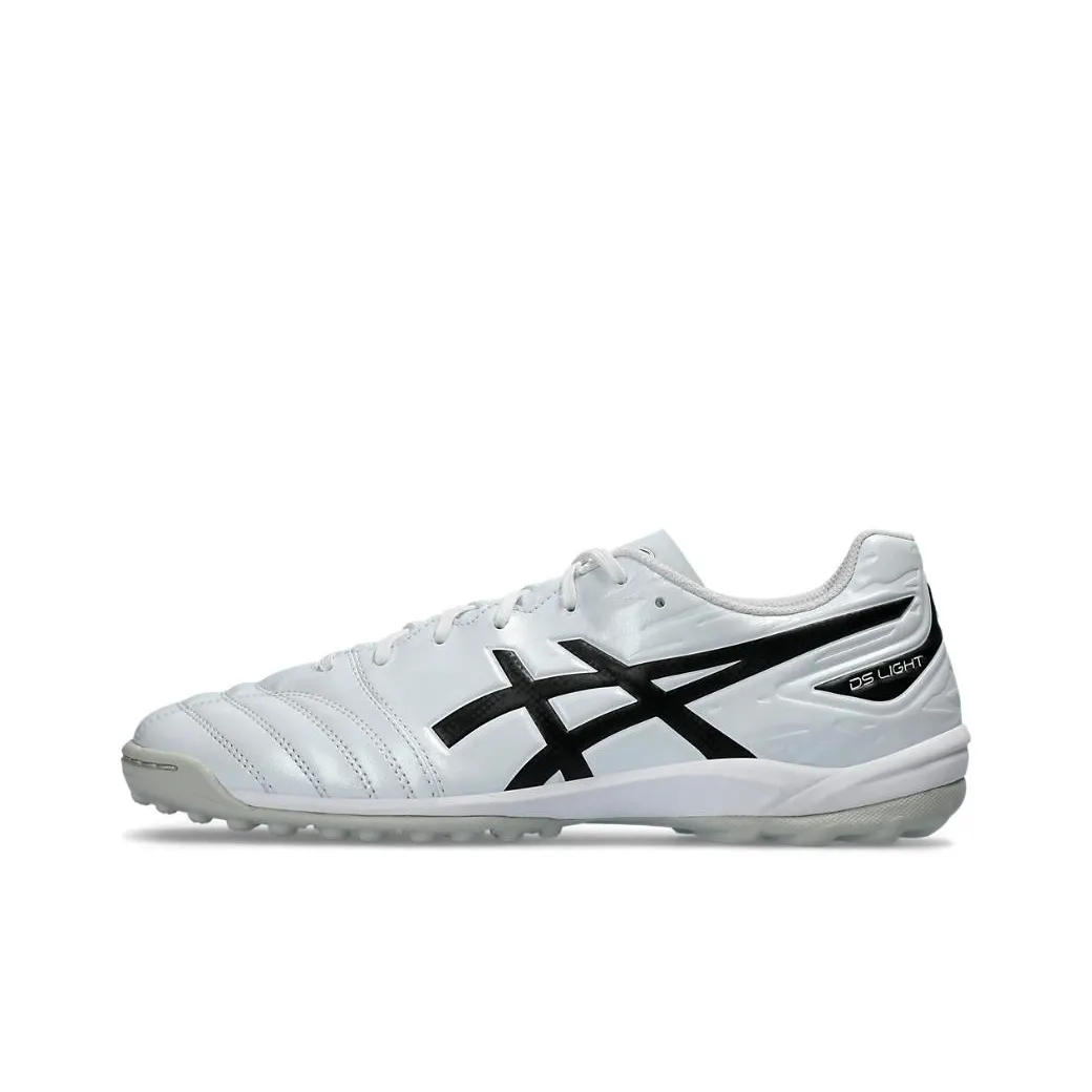 ASICS Ds Light Club TF Шипы Устойчивые к абразиву Футбольные бутсы Унисекс Белый Черный
