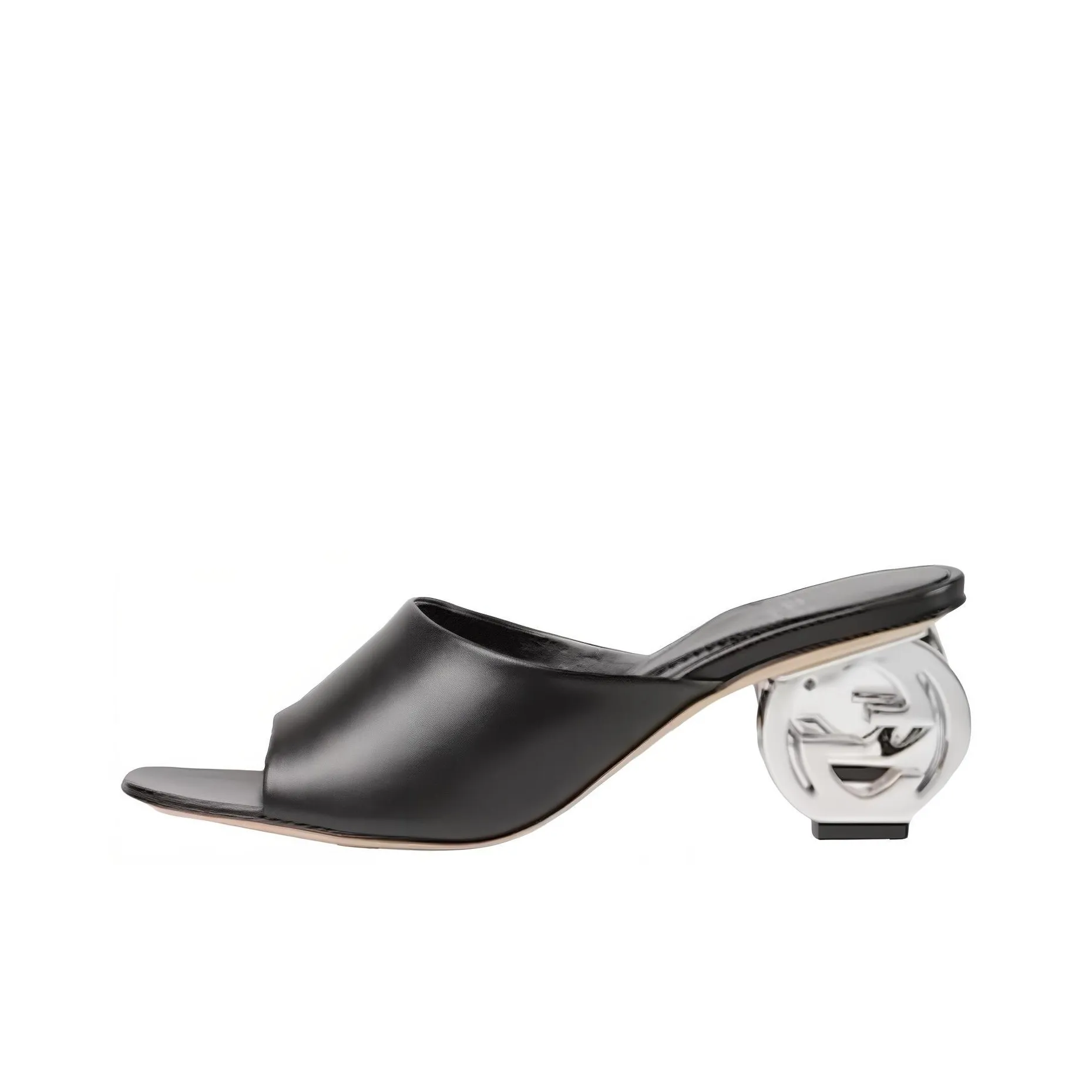 GUCCI 65mm Interlocking G heel Mules