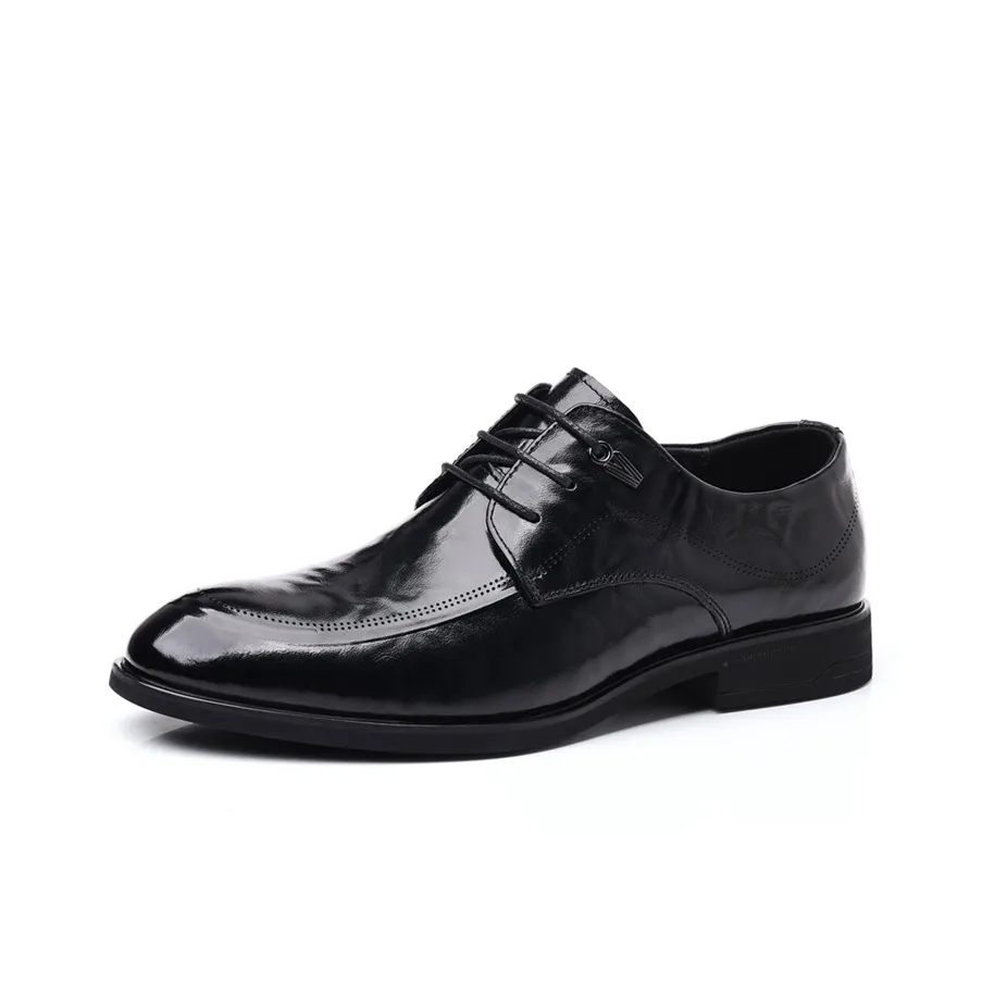 Lady's House Dress Shoes Men's Low Top Black/Brown