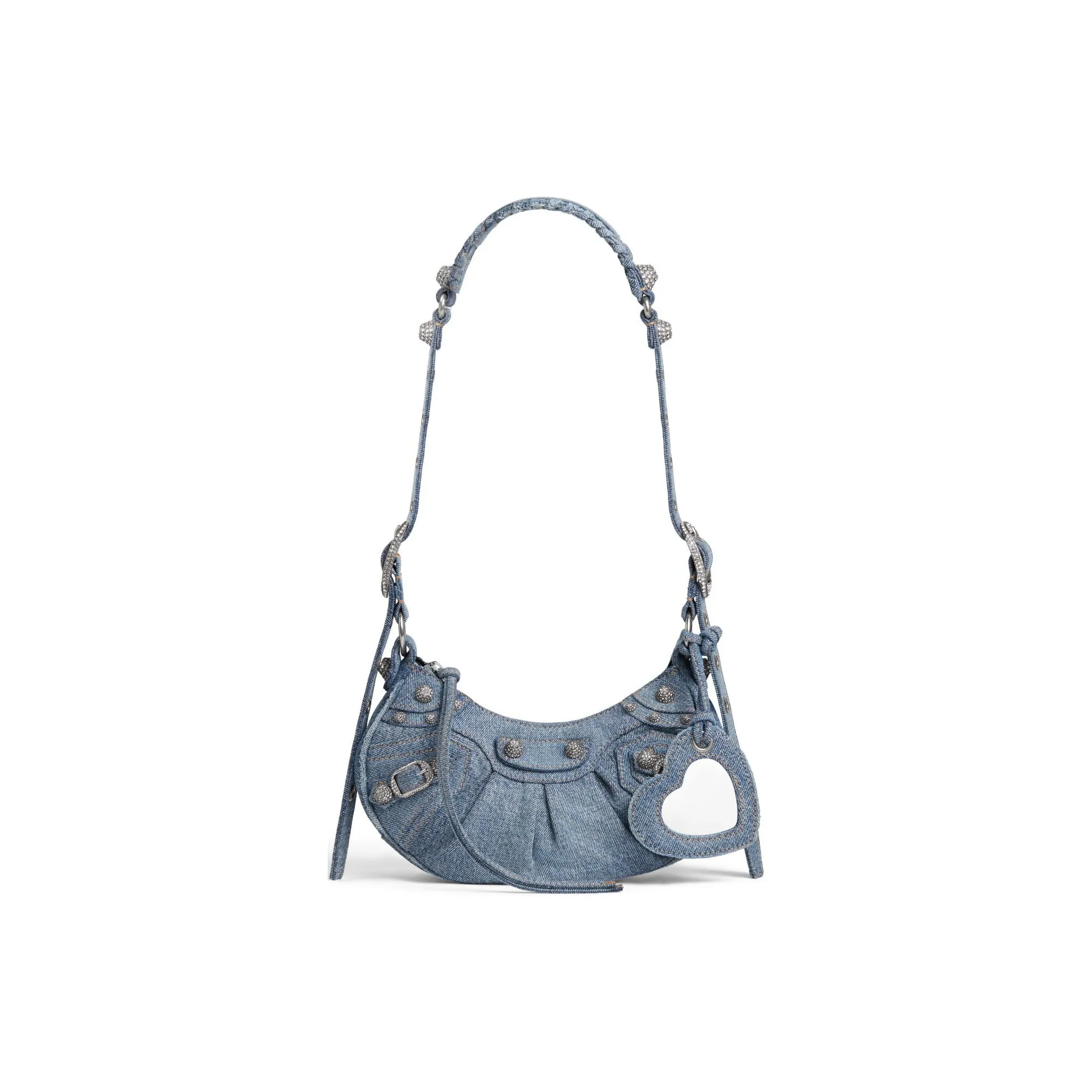 Balenciaga Le Cagole Xs Shoulder Bag Demin Blue