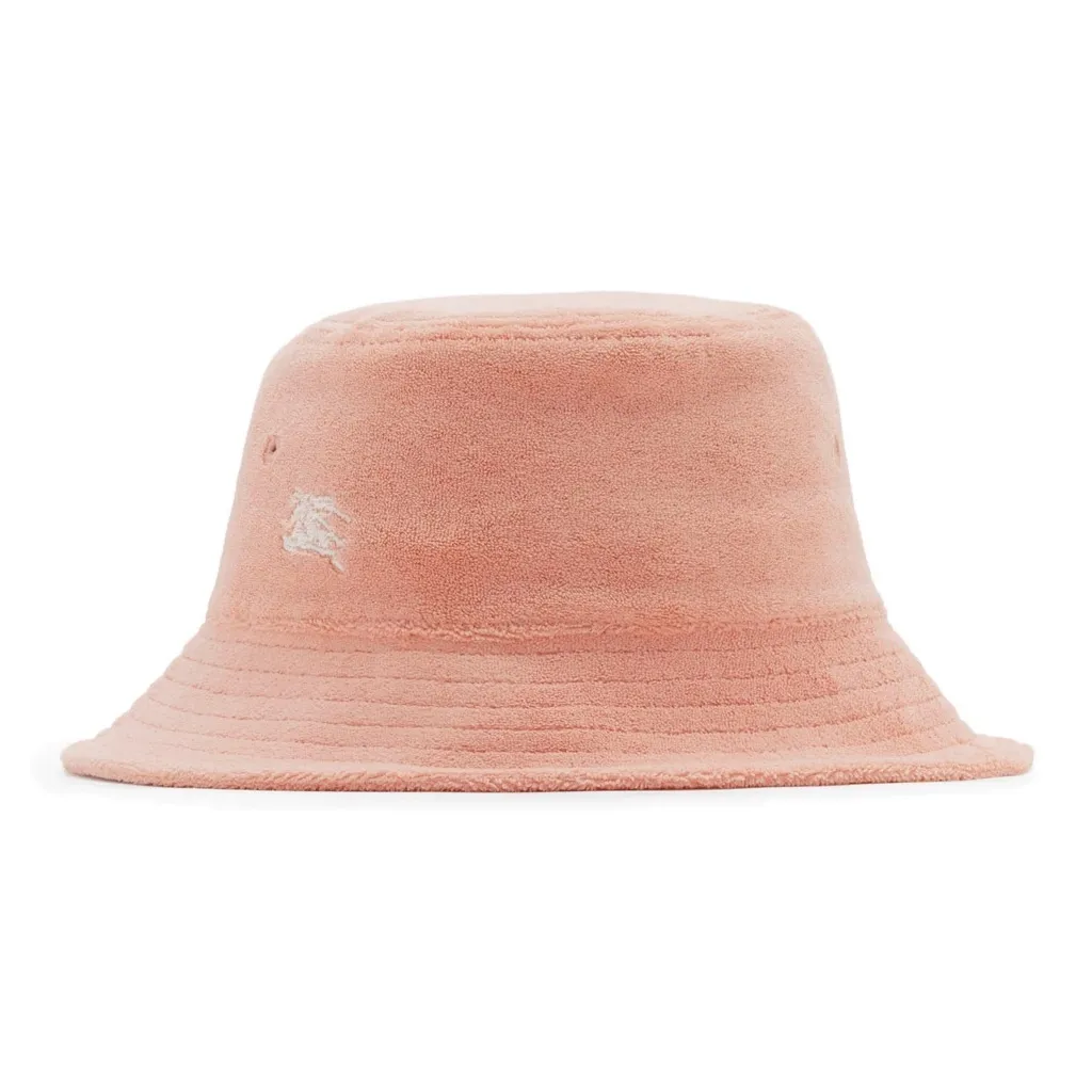 Burberry Equestrian Knight Embroidered Towelling Bucket Hat