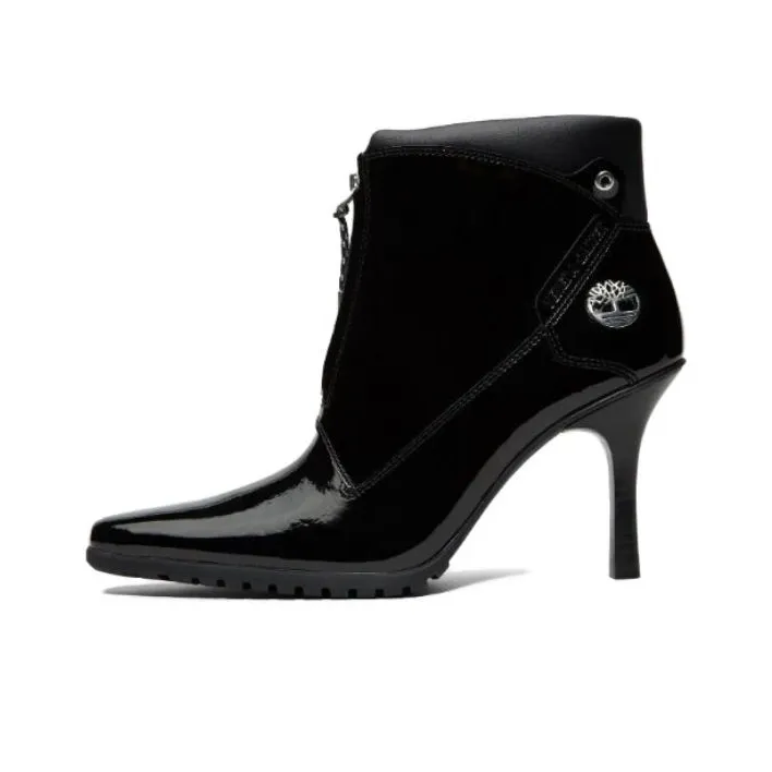 Timberland X Veneda Carter Zip Boots 'Black Patent Leather' Women's