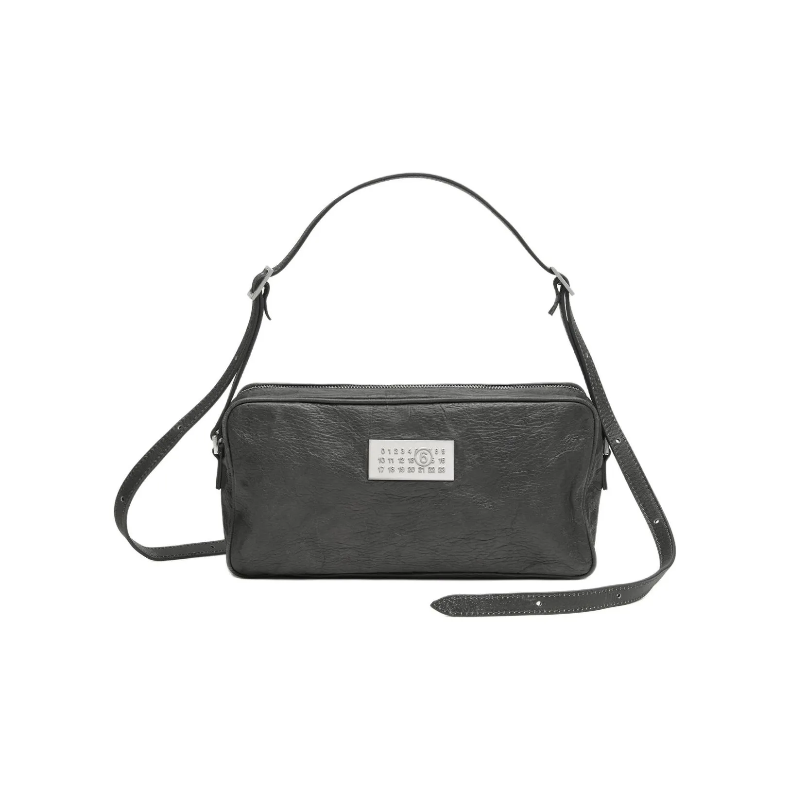 MM6 Maison Margiela Calfskin Crossbody Bag Shoulder Bag Women's Vintage Black