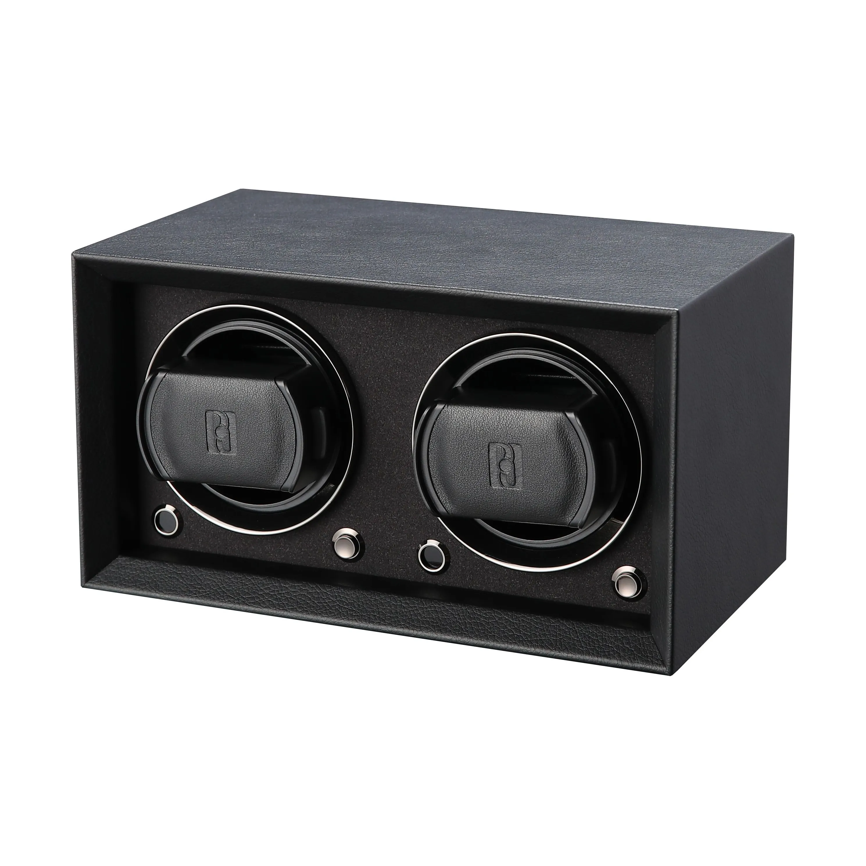 PUAL Дизайн P.D UK Badi 2 единицы Watch Winder Кожа Черный Кожа Синий Кожа Коричневый Унисекс Маленький 2L