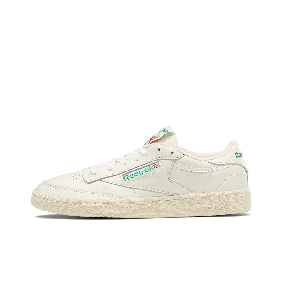 Reebok Skateboard Shoes Unisex Low Top White Green