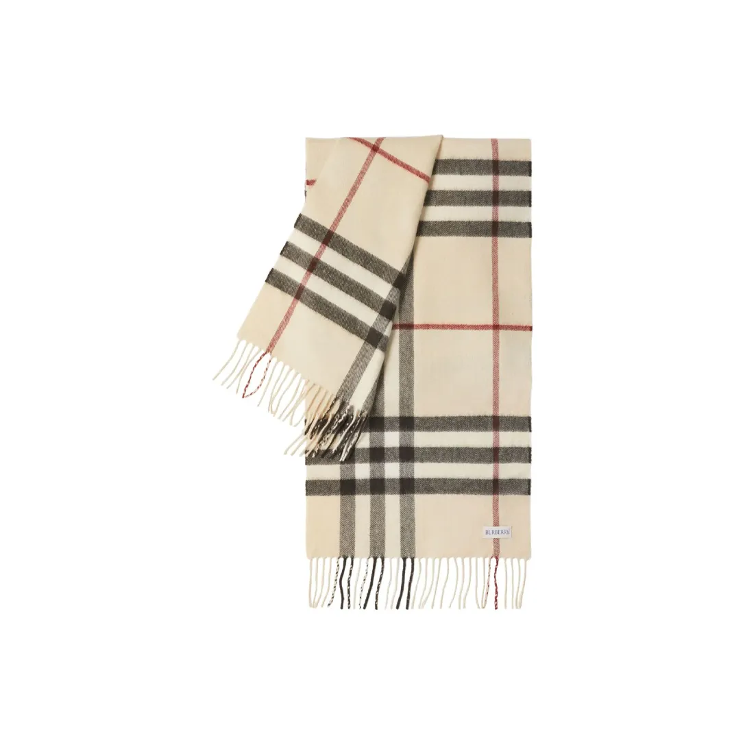 Burberry Giant Check Cashmere Scarf