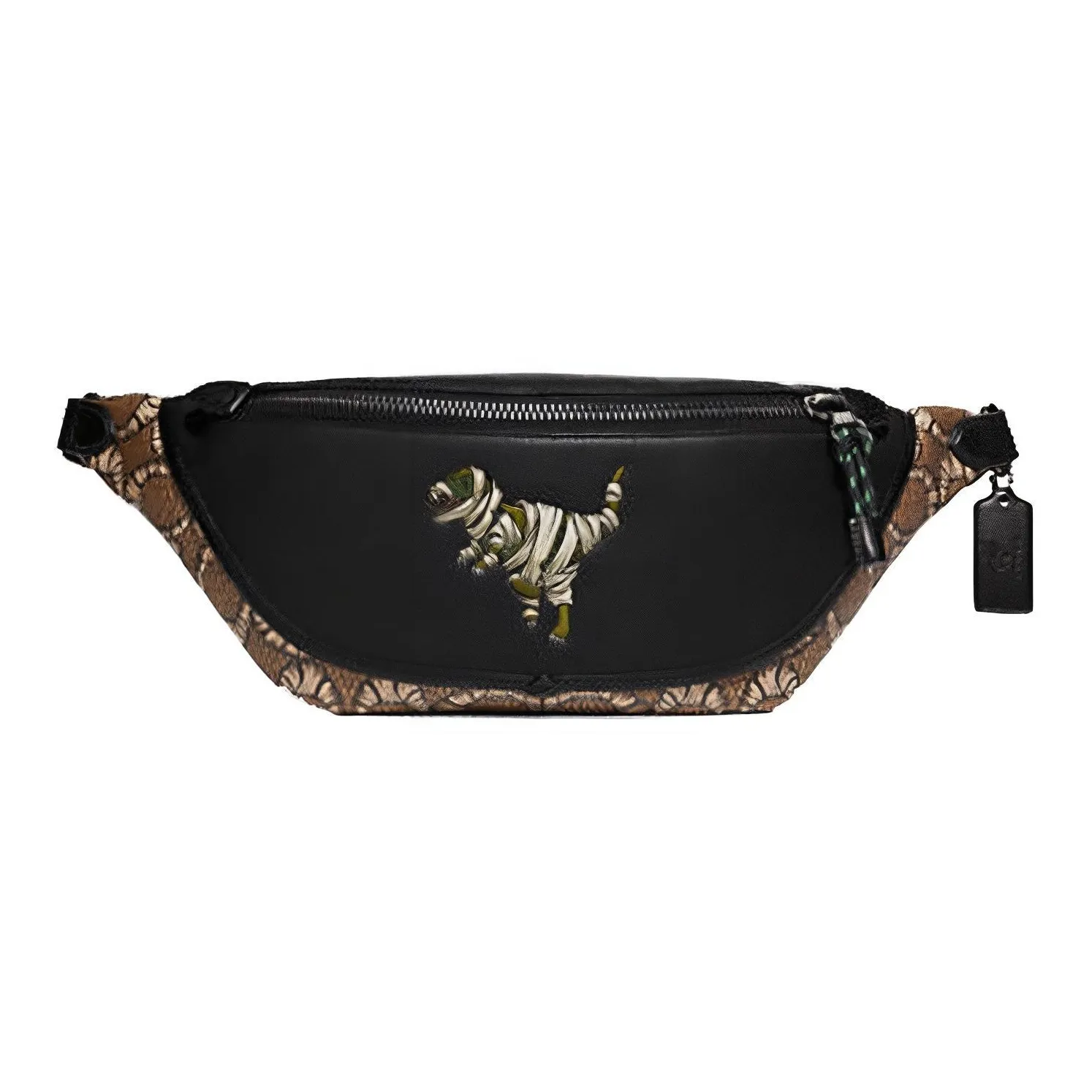 COACH Leather Crossbody Bag, Sling Bag, Fanny Pack Large Size Men's Brown & Black
