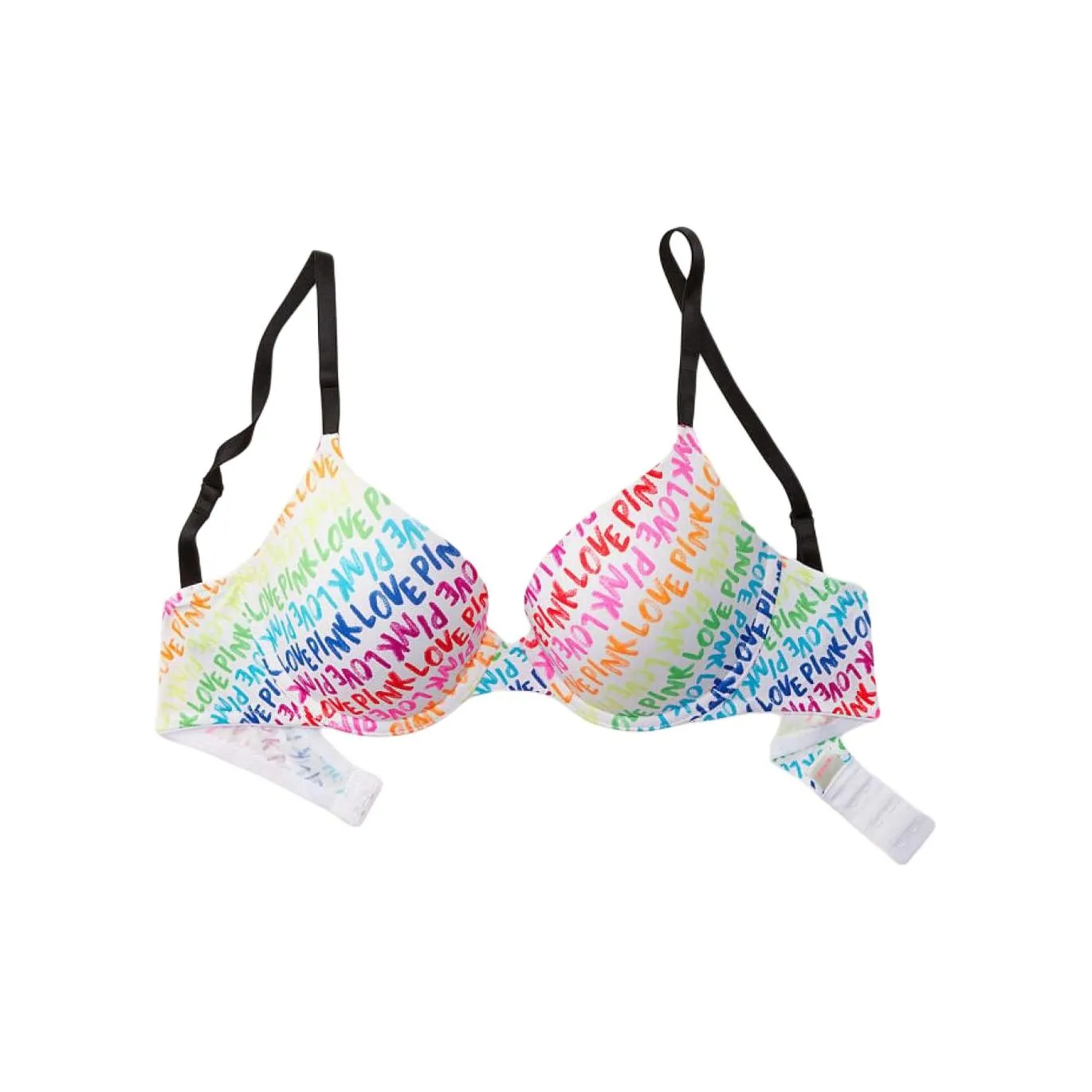 Victoria's Secret PINK Girlish Bra Women's Multicolor Letter Print